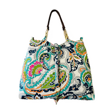 Load image into Gallery viewer, Reversible  paisley print handbag