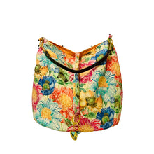 Load image into Gallery viewer, Beautiful floral, reversible bucket bag