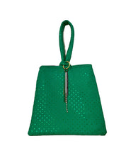 Load image into Gallery viewer, Emerald green wristlet