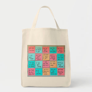 Art Print Tote- Say it with a note