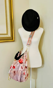 Sweet poppy, print handbag