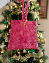 Load image into Gallery viewer, Sparkly pink wristlet ￼