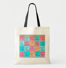 Load image into Gallery viewer, Art Print Tote- Say it with a note #2