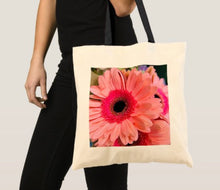 Load image into Gallery viewer, Pink floral tote bag