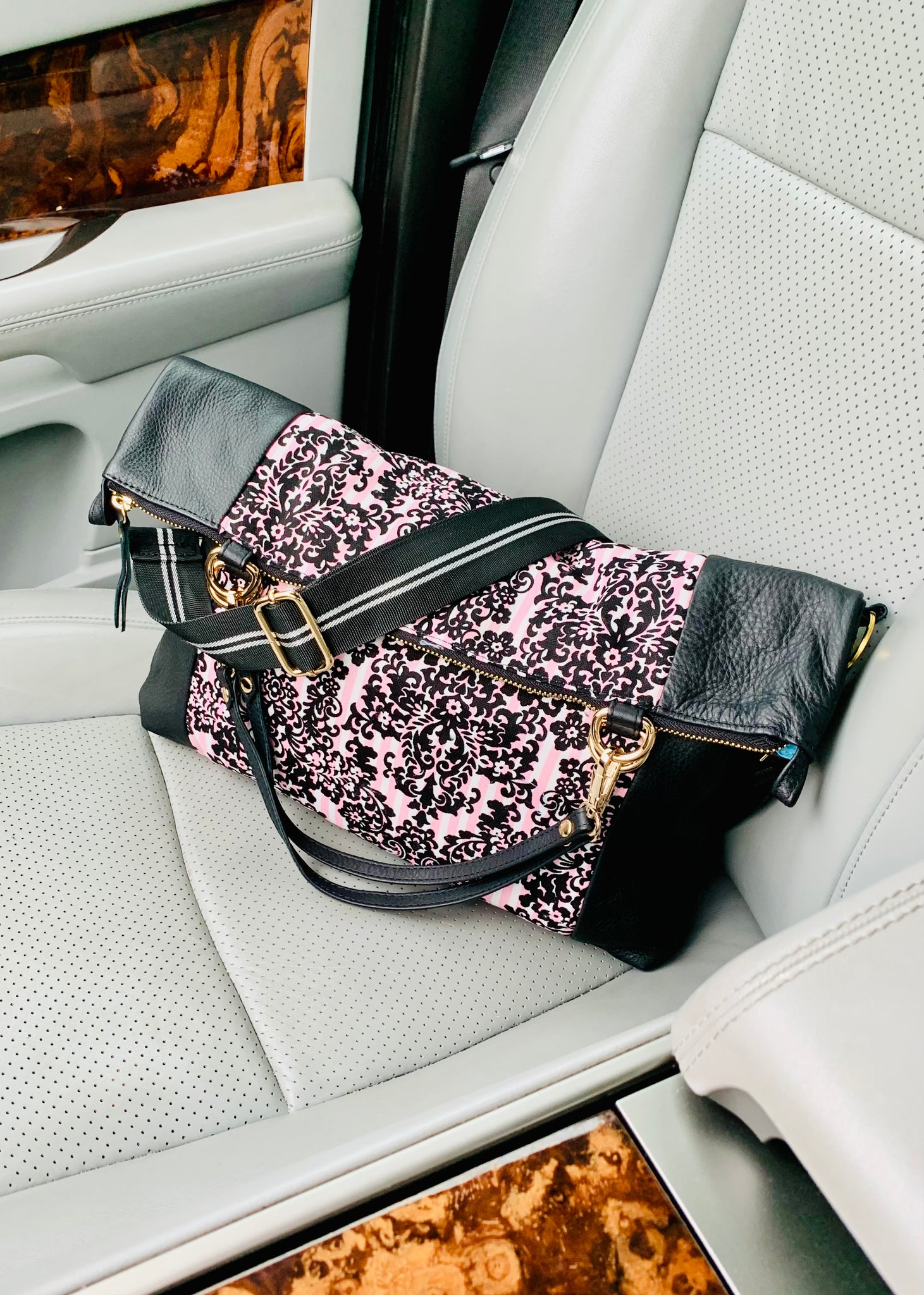 About Town Leopard Crossbody Tote